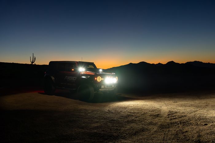 Rigid Industries 360-Series RGBW 9 Inch Drive OR Spot Optic with RGBW Backlight Pod - 36421 36422