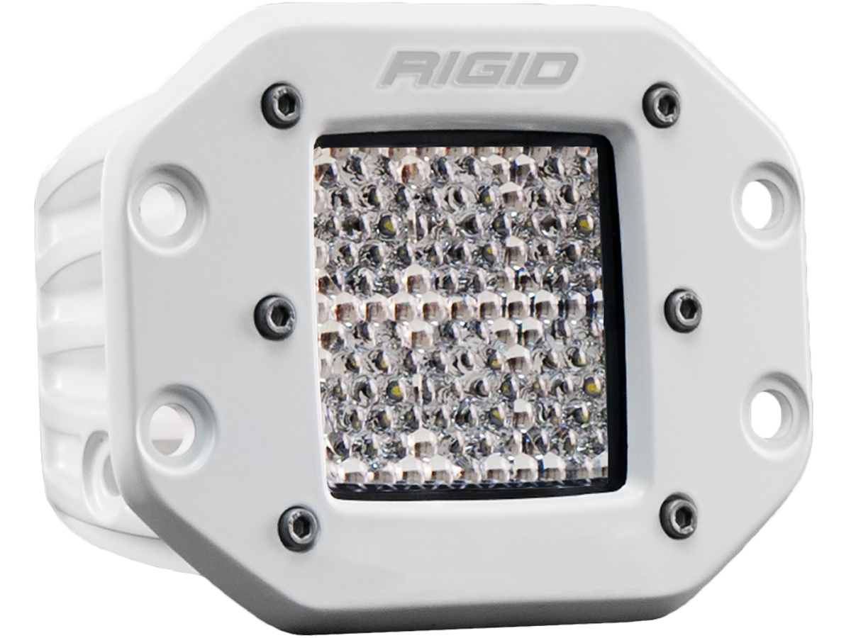 Hybrid Diffused Flush Mount White Housing D-Series Pro RIGID Industries - 611513
