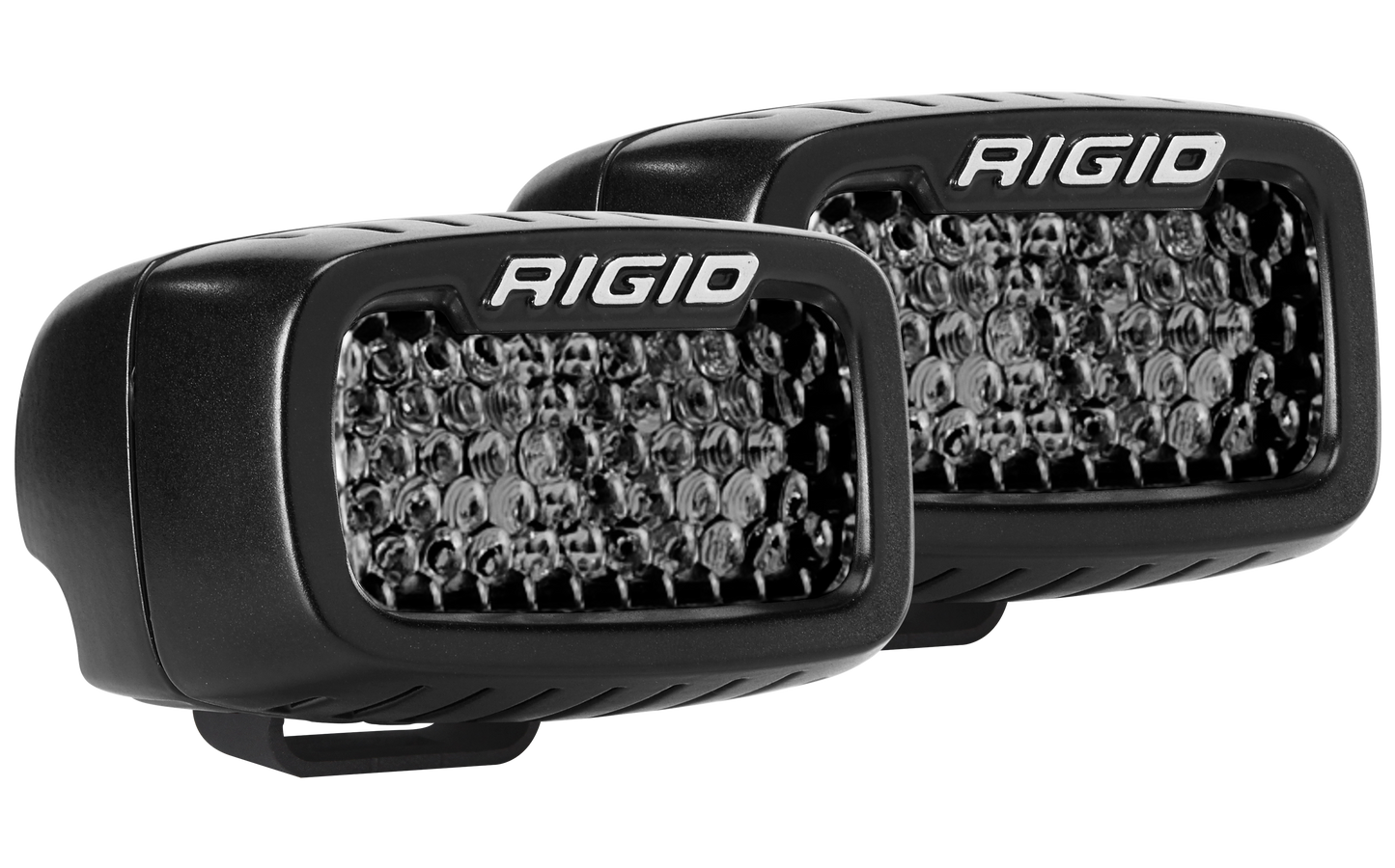 RIGID SR-M Series Pro Spot Diffused Midnight Surface Mount Lights | Pair - 902513BLK