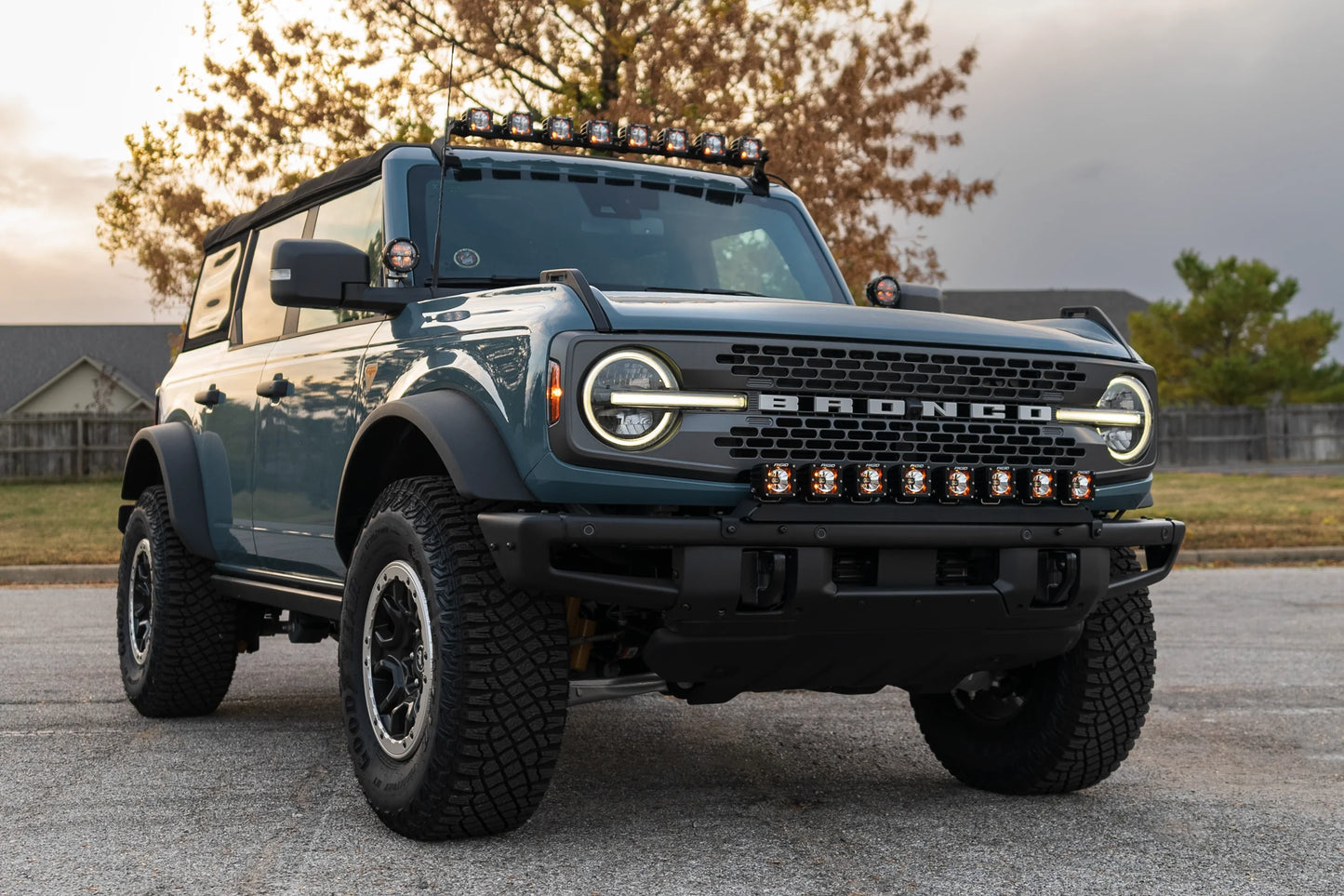 SPV Parts 2021+ Ford Bronco Modular Bumper Universal Slotted Cross Mount Kit (Fits MANY lights)