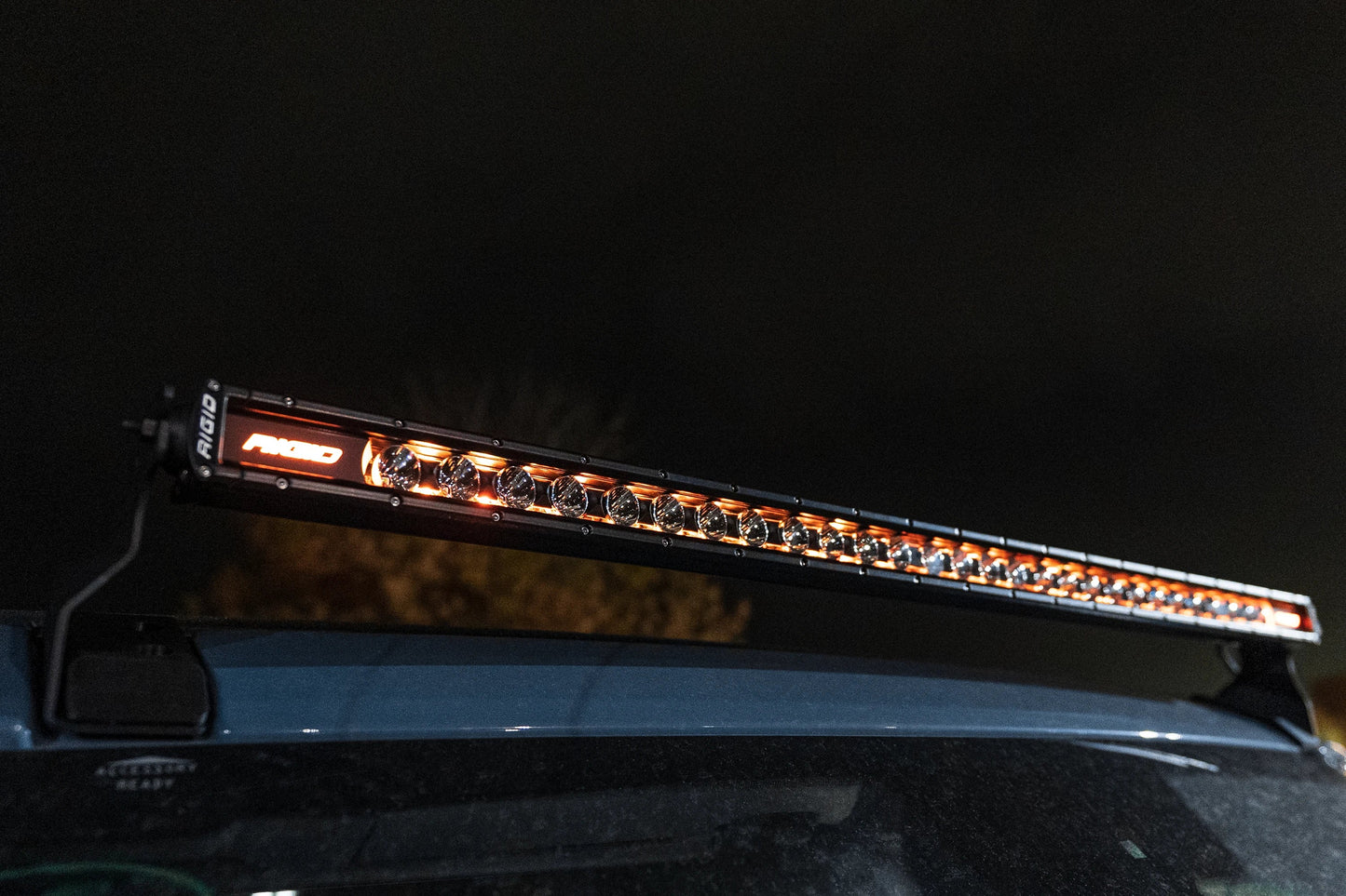 SPV Parts 2021+ Ford Bronco Roofline HIGH Mount Kit w/ 40" Rigid Radiance+ SR Light Bar, (8) Radiance Pods or (8) 4" 360 Lights & Hidden Harness