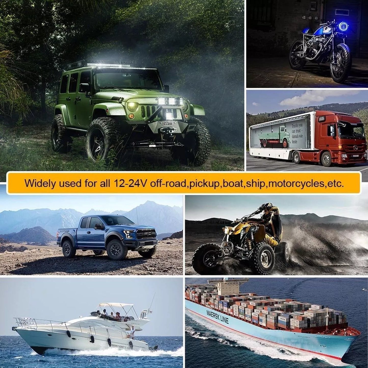 12V/24V Touch Screen Switches Panel 6 Gang LED Switch Panel Slim Touch Control Panel Box for Jeep, F-150, Bronco, Ranger.