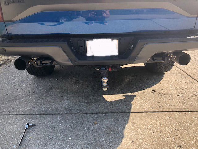 Blue Raptor with SPV Custom Raptor Backup light kit developed by specialty performance vehicles LLC