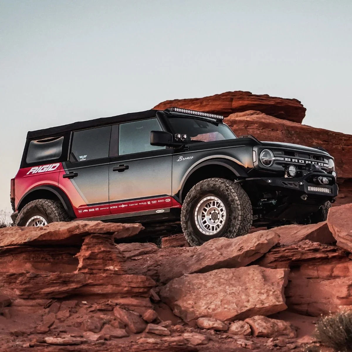 RIGID Industries Revolve Light Bar with Amber Backlight (10"-50" Lightbar Variations)