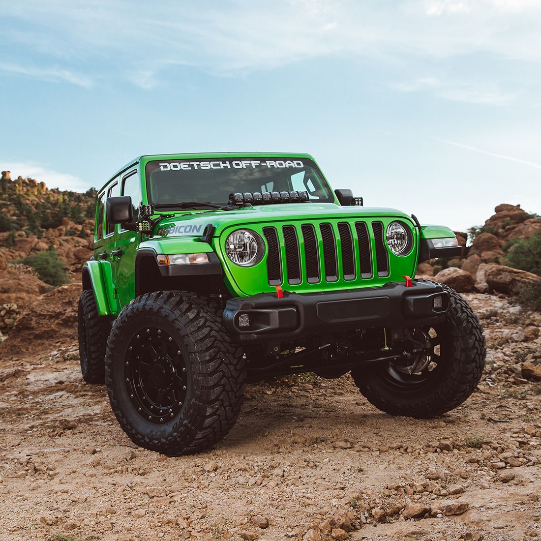 Rigid Industries 2018 Jeep Wrangler JL Cowl Mount Long/Tall Arms Standoff Pair Kit 41658