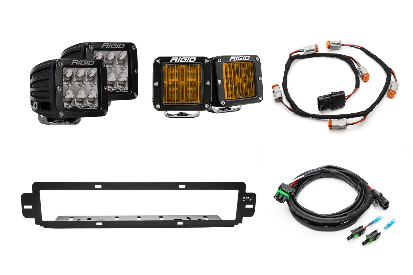 NEW SPV Parts 2021-2026 Ford F-150 Raptor BUMPER Grille Rigid D-Series Pro Light Kit (Works with BOTH Bumpers)