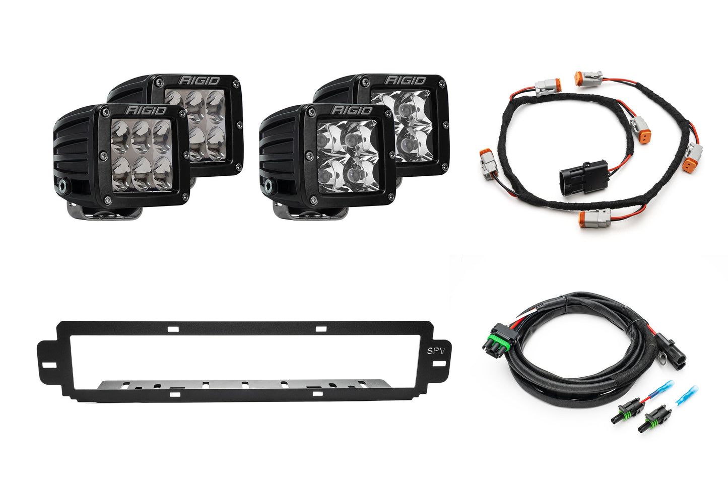 NEW SPV Parts 2021-2026 Ford F-150 Raptor BUMPER Grille Rigid D-Series Pro Light Kit (Works with BOTH Bumpers)