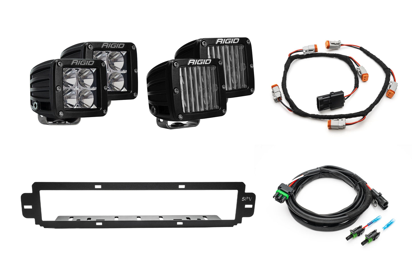 NEW SPV Parts 2021-2026 Ford F-150 Raptor BUMPER Grille Rigid D-Series Pro Light Kit (Works with BOTH Bumpers)