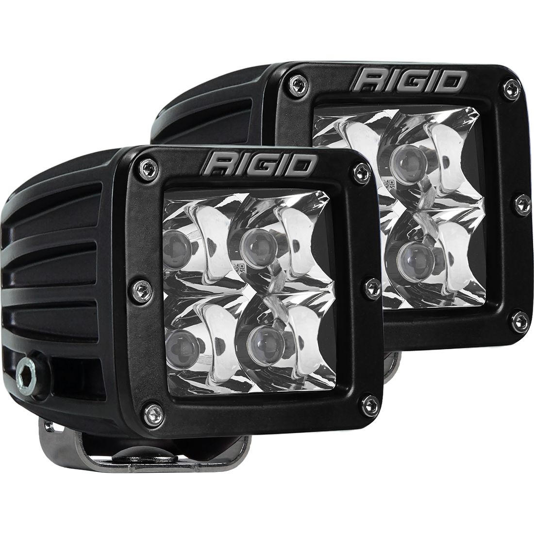 Rigid D-Series POD SPOT Pair Black Case/White Light #202213