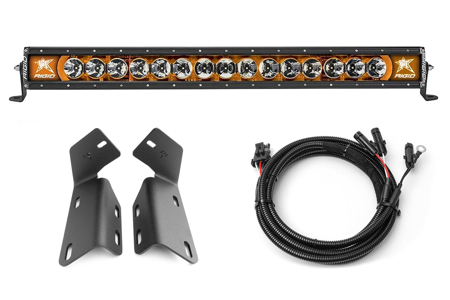 2024+ Gen 3 Ford Raptor MODULAR BUMPER Rigid Radiance+ & SR 40 inch Bumper Light Bar Kit by SPV Parts