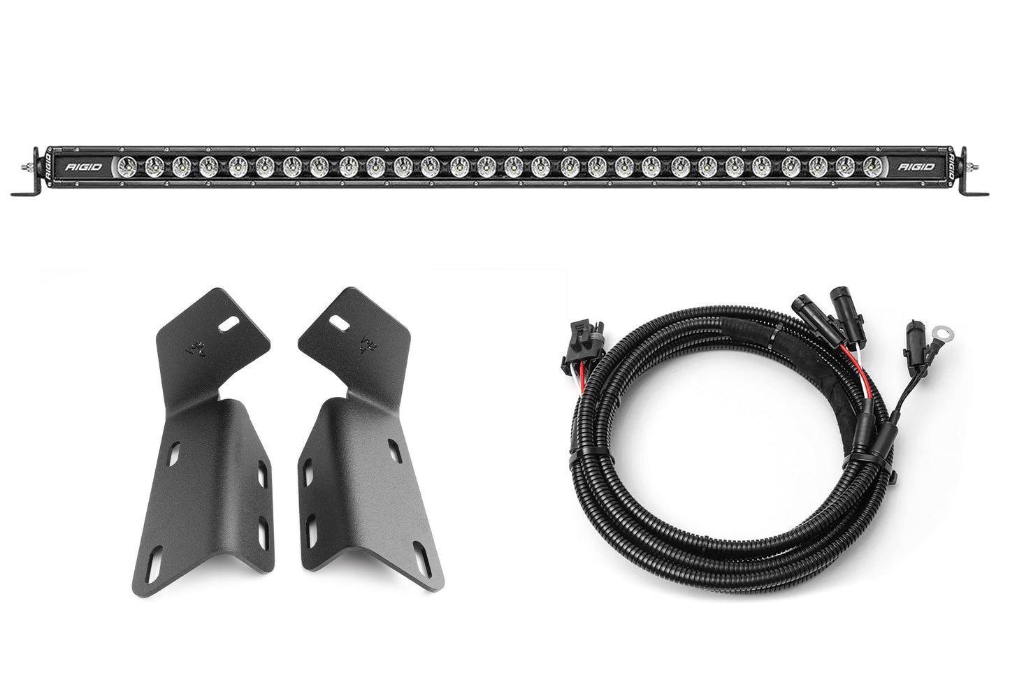 2024+ Gen 3 Ford Raptor MODULAR BUMPER Rigid Radiance+ & SR 40 inch Bumper Light Bar Kit by SPV Parts