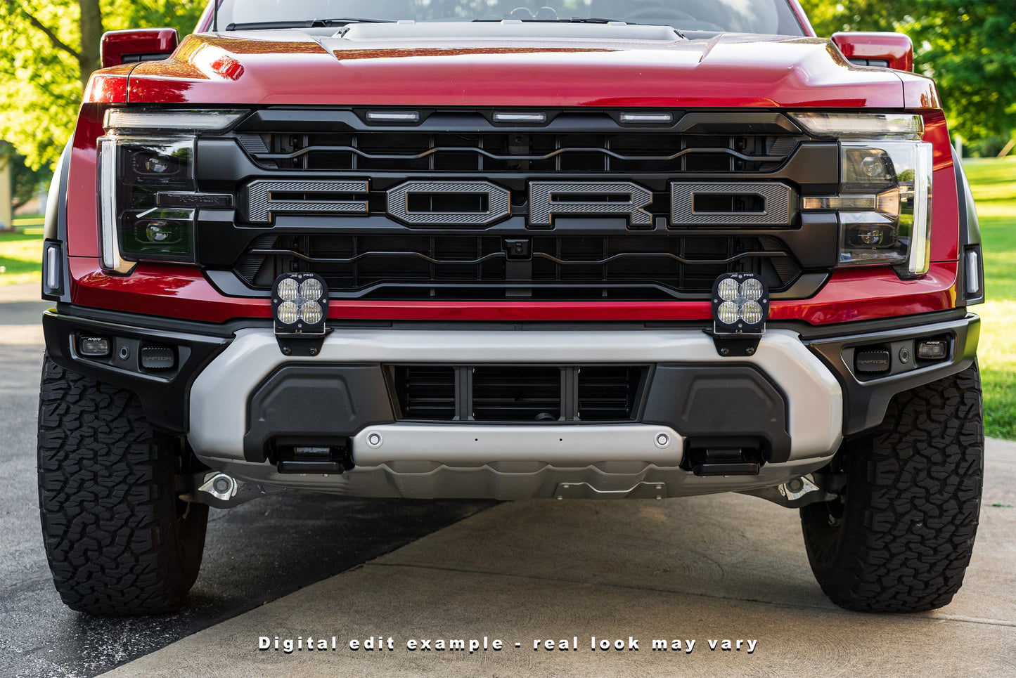 2024+ Gen 3 Ford Raptor (& Tremor) MODULAR Bumper POST MOUNT Light Kits for ONE Pair of Large Lights by SPV Parts