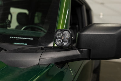 SPV Parts 2021-2025 Ford Bronco Slotted A-Pillar/Ditch Light - & Accessory Modular Mounting Brackets (All Trims Including Everglades)