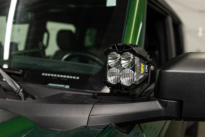SPV Parts 2021-2025 Ford Bronco Slotted A-Pillar/Ditch Light - & Accessory Modular Mounting Brackets (All Trims Including Everglades)
