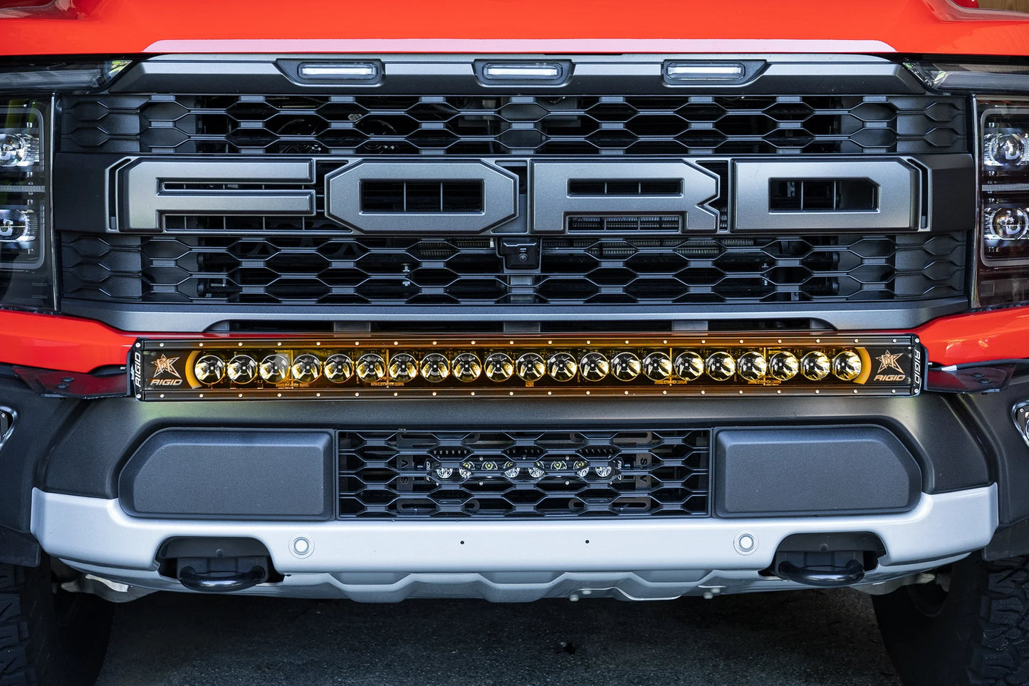 SPV Parts 2021+ Gen 3 Ford Raptor Rigid Radiance+ & SR 40 inch Bumper Light Bar Kit
