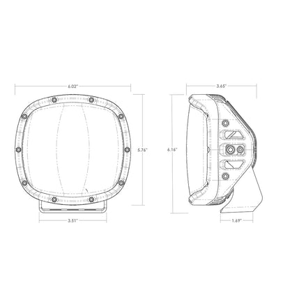 RIGID Industries Adapt XP Extreme Powersports LED Light 3 Lighting Zones GPS Module Single - 300414