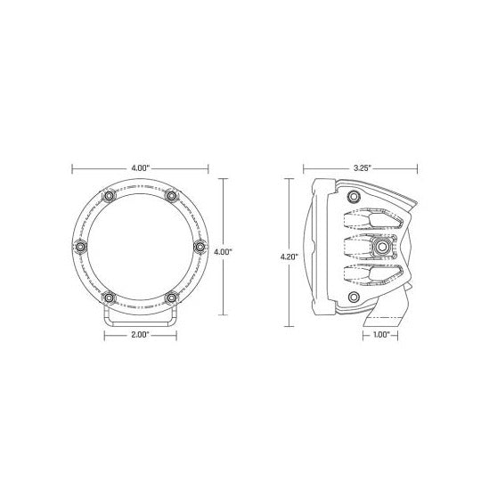 Rigid Industries 360-Series RGBW 4 Inch with RGBW Backlight Pods - 36400 36401 36402