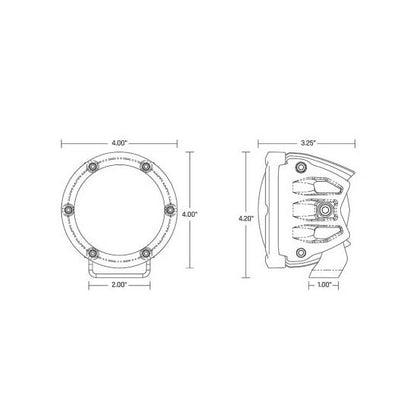 Rigid Industries 360-Series RGBW 4 Inch with RGBW Backlight Pods - 36400 36401 36402