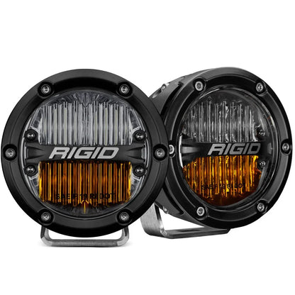 Rigid Industries 360-Series PRO SAE FOG Pair Yellow/Clear Dual #36122
