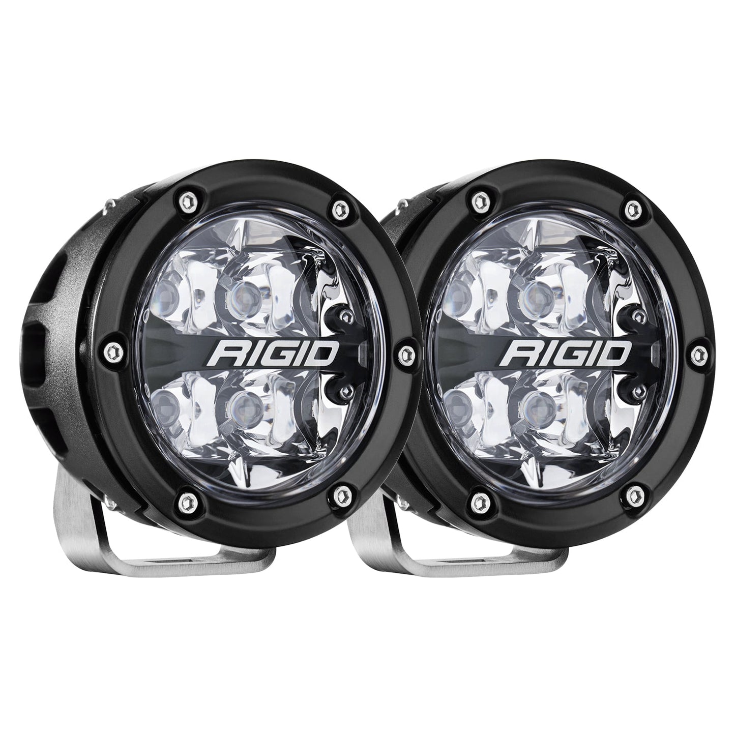 Rigid Industries 360-Series RGBW 4 Inch with RGBW Backlight Pods - 36400 36401 36402