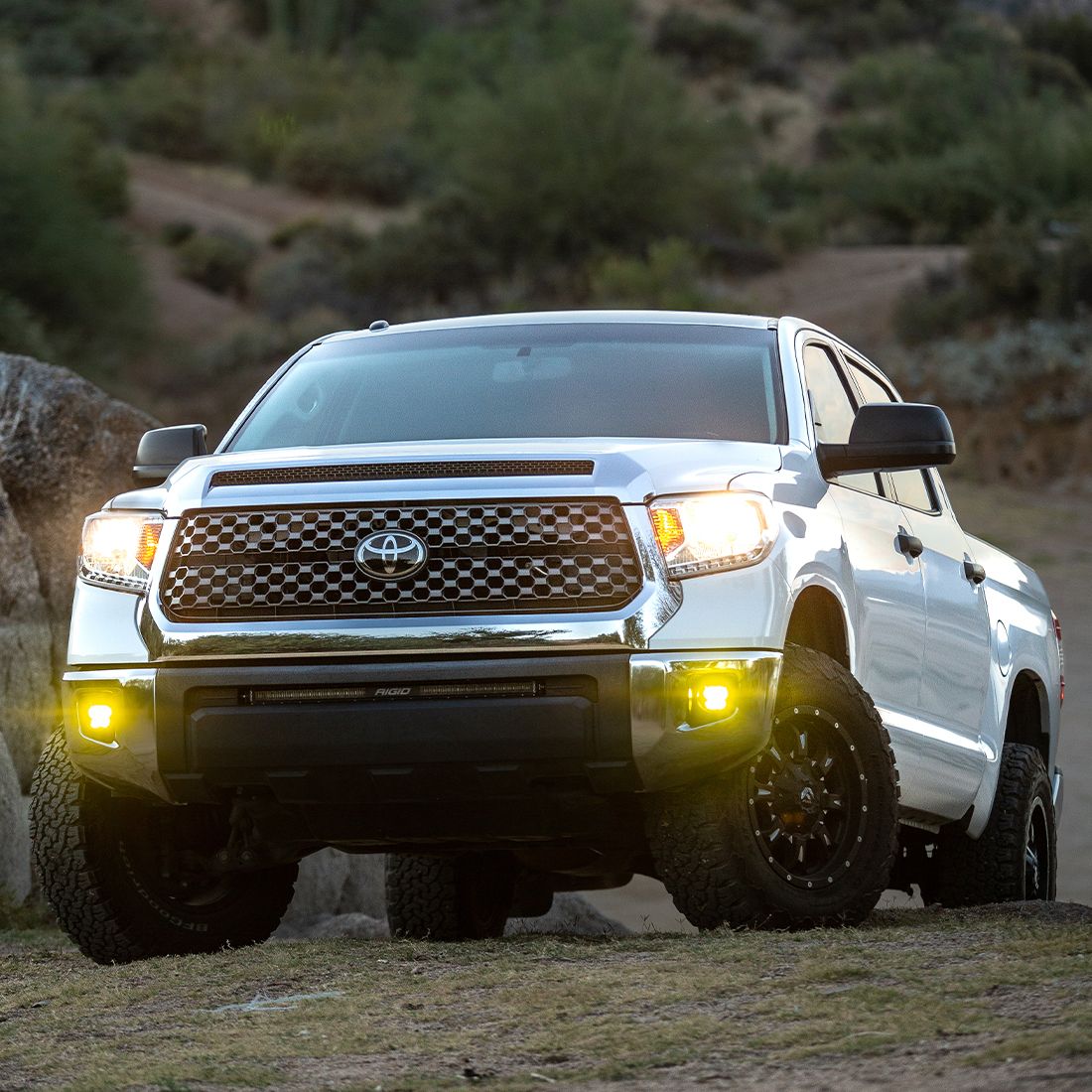 Rigid Industries 360-Series PRO SAE Fog Kit 2014+ Toyota Tundra, 2014+ 4Runner, 2016+ Tacoma, and 2016-2022 Rav4 (Yellow or Clear)