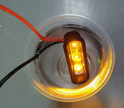 Clearance - 2021+ Bronco SMOKED Grille (Amber LED) Marker Lights - Ver 1.0 (CLOSEOUT)