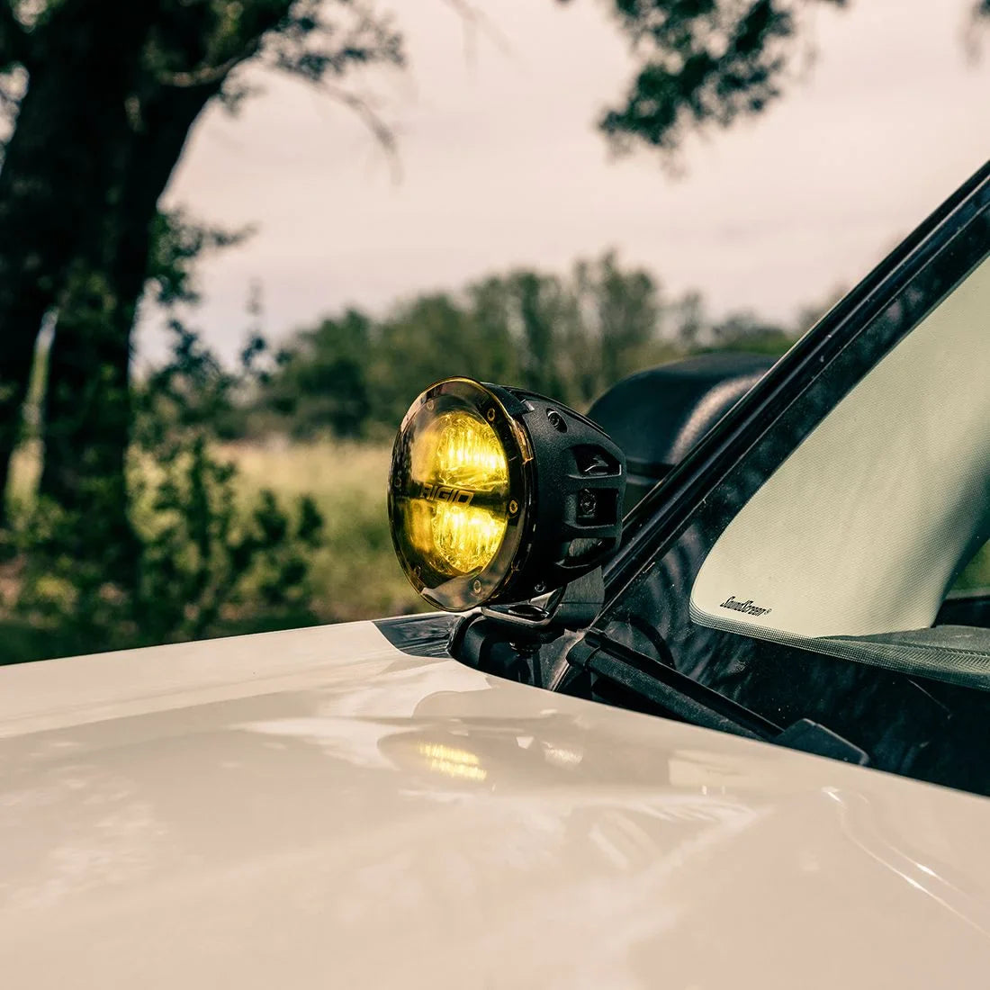 RIGID 2021 Ford Bronco Sport A-Pillar LED Light Mount Kit, Includes 4 Inch 360-Series With Drive Optic - 46711