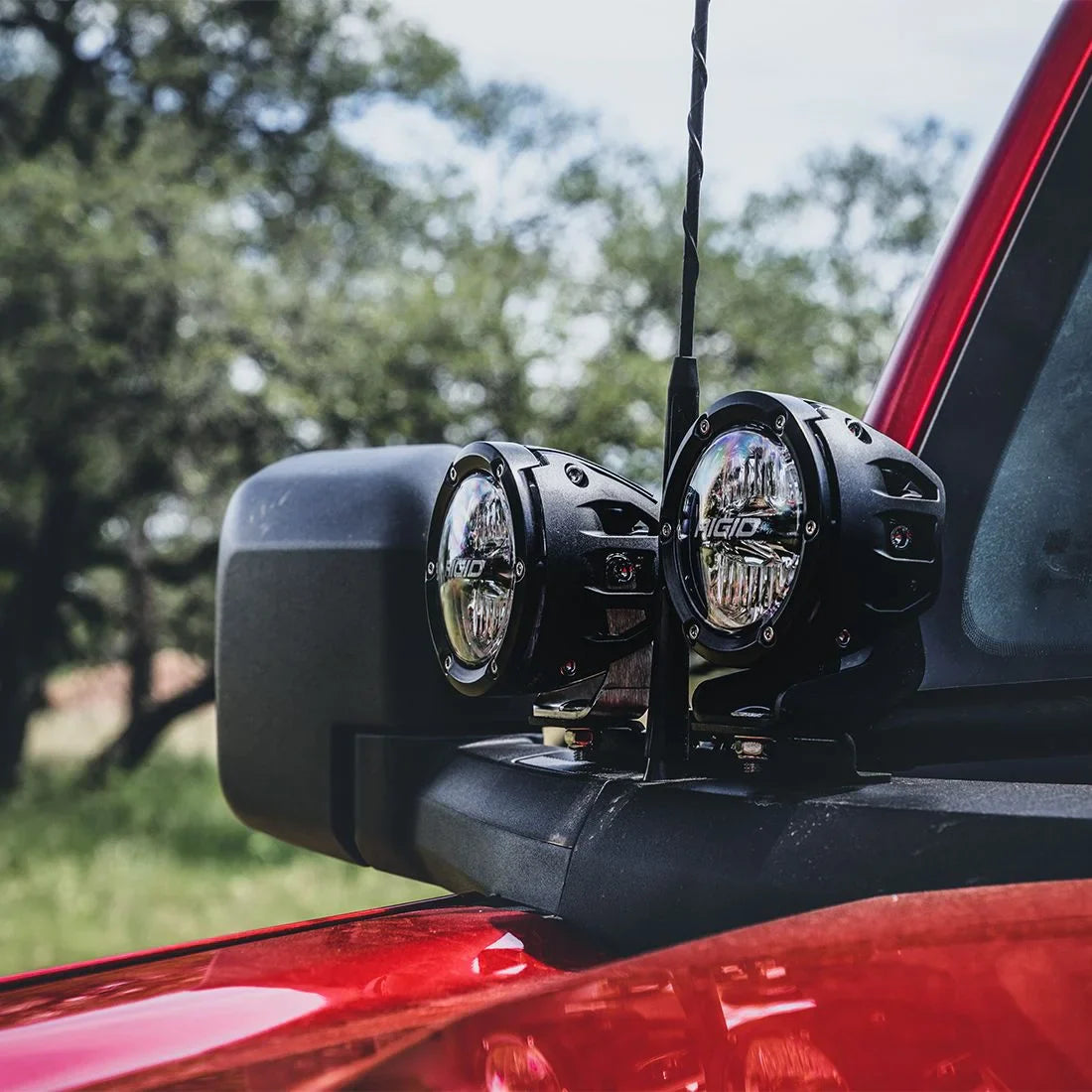 Rigid 2021-2025 Bronco A-Pillar Light Kit with a set of 360 Spot and a set 360 Drive Lights - 46722