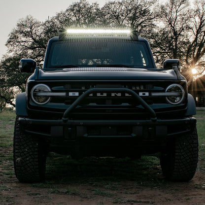 Rigid Industries 2021 Bronco Roof Rack Light Kit with a SR Spot/Flood Combo Bar Included - 46726