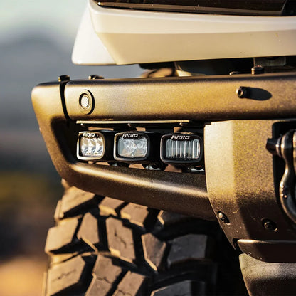 2021+ Ford Bronco Modular Bumper Rigid Industries Triple SR-M Fog Light Kit - 46731