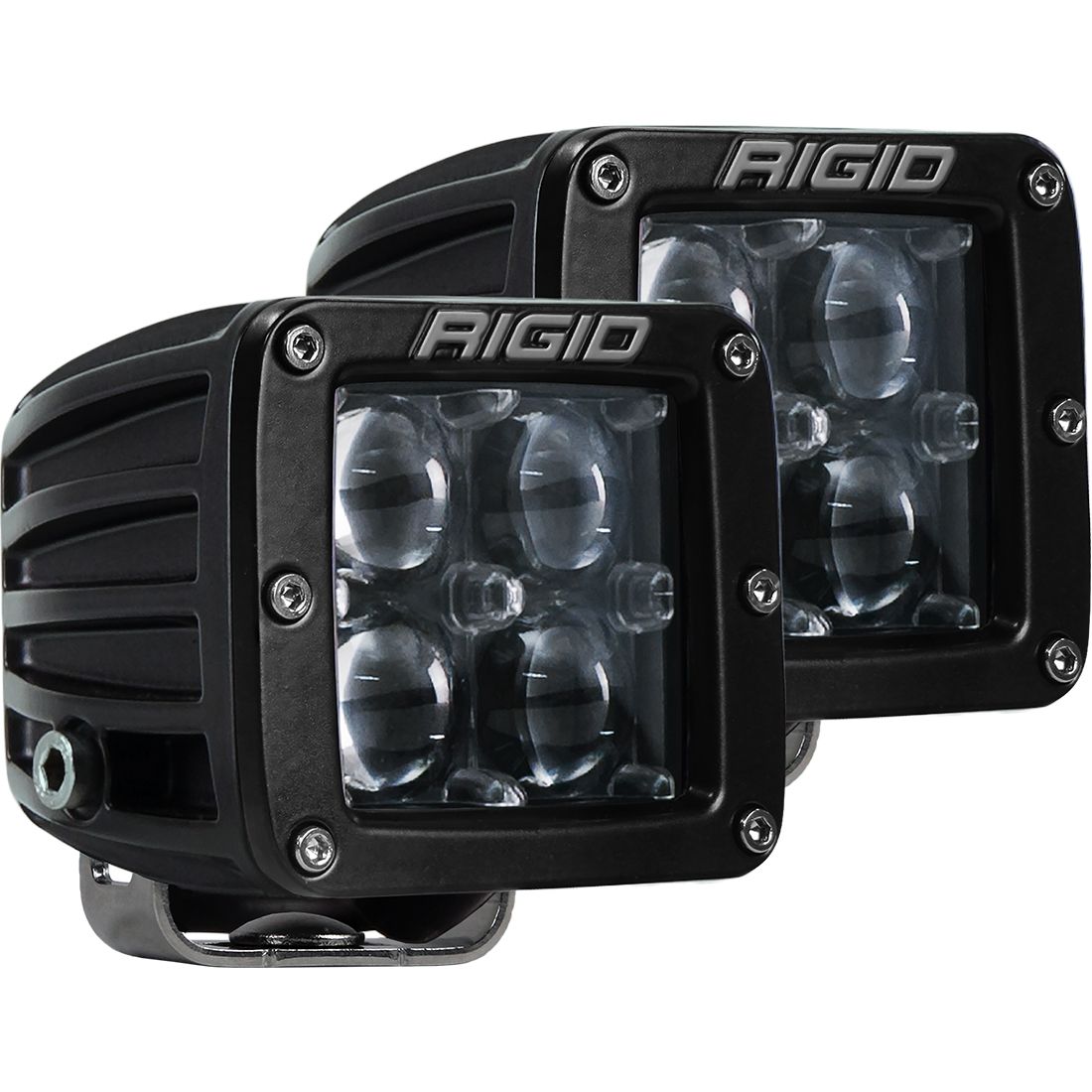 Rigid D-Series POD HYPERSPOT Pair Black Case/White Light #202113