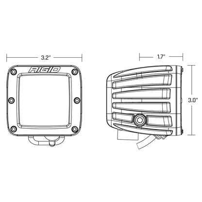 Rigid Industries D-Series PRO SAE FOG Pair Selective Yellow #504816