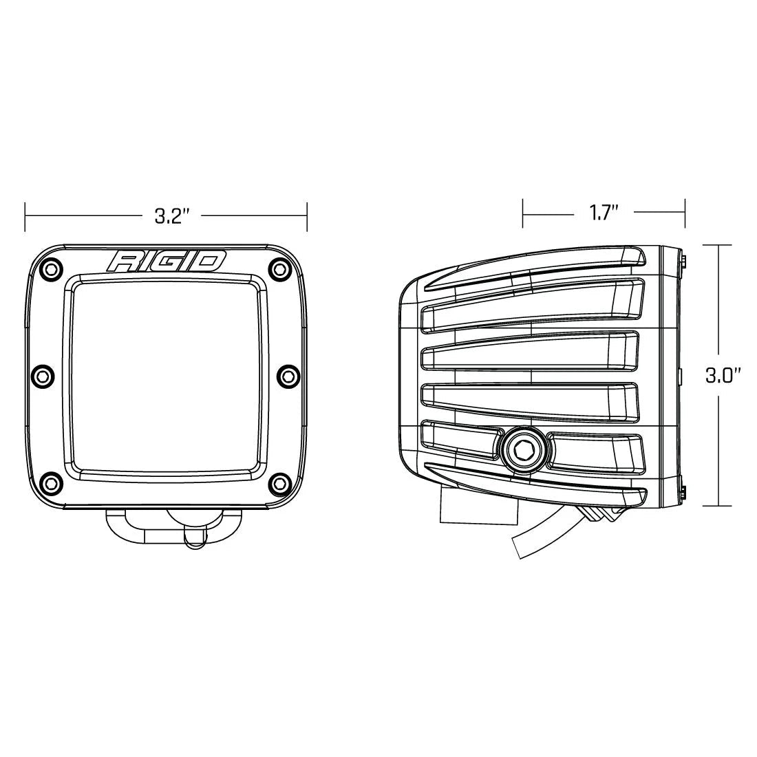 Rigid Industries D-Series PRO SAE FOG Pair Yellow/White Dual (New 2022) #50482