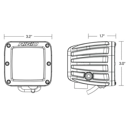 Rigid Industries D-Series PRO SAE FOG Pair Yellow/White Dual (New 2022) #50482