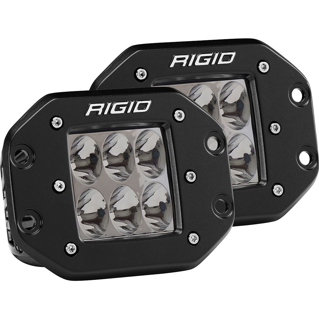 RIGID D-SERIES DRIVING LIGHT FLUSH MOUNT PAIR