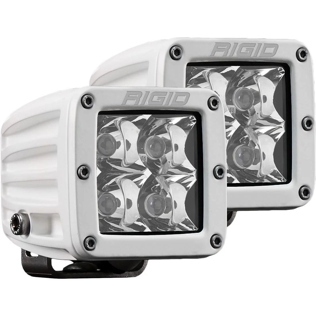 Rigid D-Series PRO WHITE CASE OFFROAD Surface Mount Light Pods (SOLD IN PAIRS)