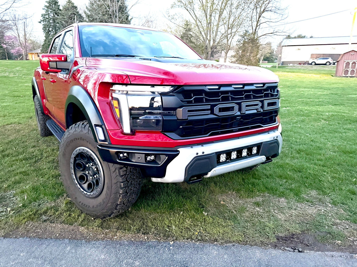 NEW SPV Parts 2021-2026 Ford F-150 Raptor BUMPER Grille REPLACEMENT With Mount (Works with BOTH Bumpers)