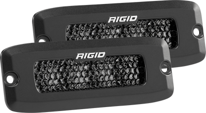 RIGID Industries Spot Diffused Midnight Flush Mount Pair SR-Q Pro - 925513BLK