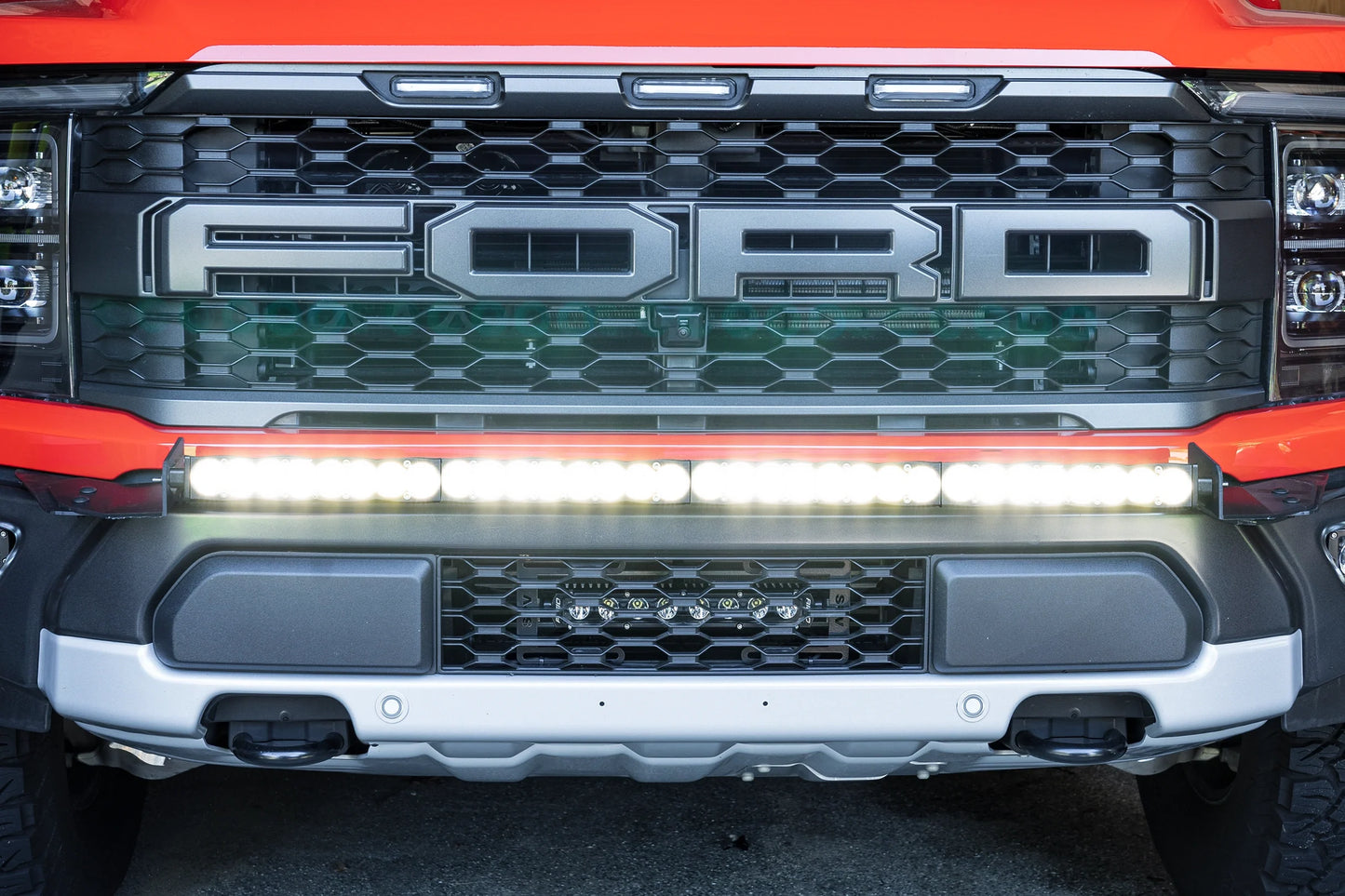 SPV Parts 2021+ Gen 3 Ford Raptor Bumper Bracket Kit for 40 & 50 inch light bars
