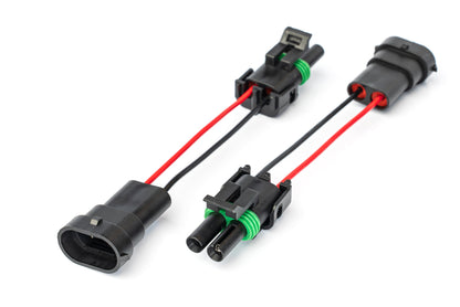 2 Pole WP Connector Adapters to H11 FACTORY FOG Connector (Pair) (Bronco & Others)