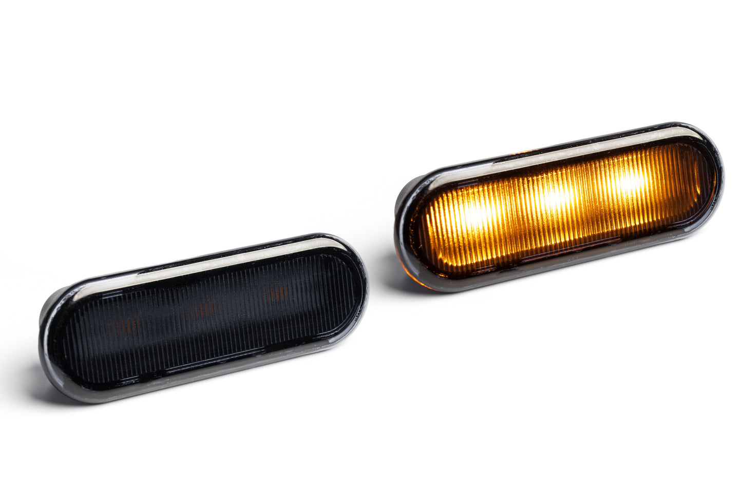 2021+ Bronco SMOKED Grille (Amber LED) Marker Lights - Ver 2.0