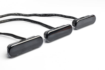 2021+ Bronco SMOKED Grille (Amber LED) Marker Lights - Ver 2.0