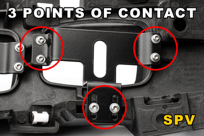 SPV Parts 2021-2026 Ford F-150 Raptor & Bronco Raptor OEM Fog Light Upgrade Kit with Brackets & Rigid SR-M Direct Replacement Lights
