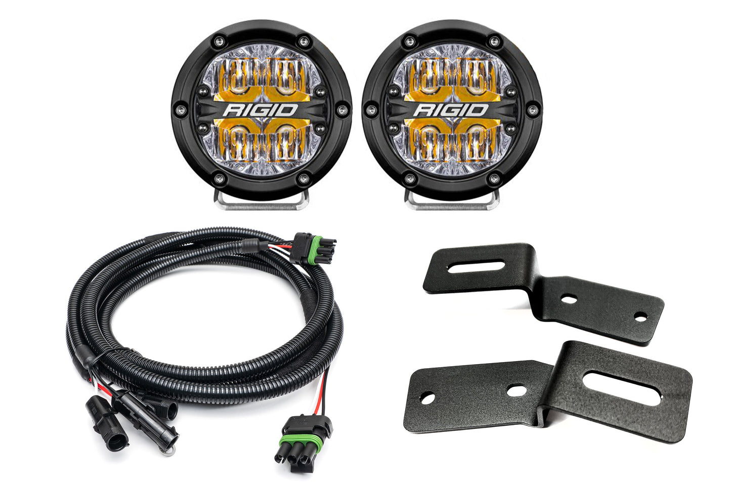 SPV Parts 2021-2025 Ford BRONCO A-Pillar Light Kit (Includes Choice of Rigid Industries lights & SPV A-Pillar Mounts/Custom Harness)