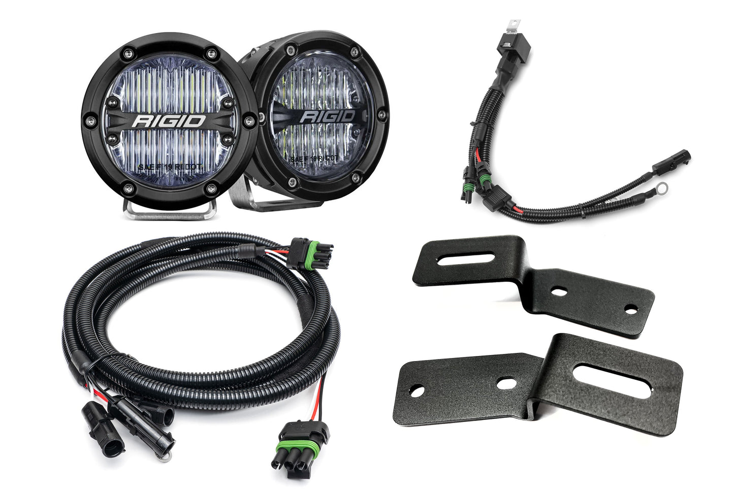 SPV Parts 2021-2025 Ford BRONCO A-Pillar Light Kit (Includes Choice of Rigid Industries lights & SPV A-Pillar Mounts/Custom Harness)