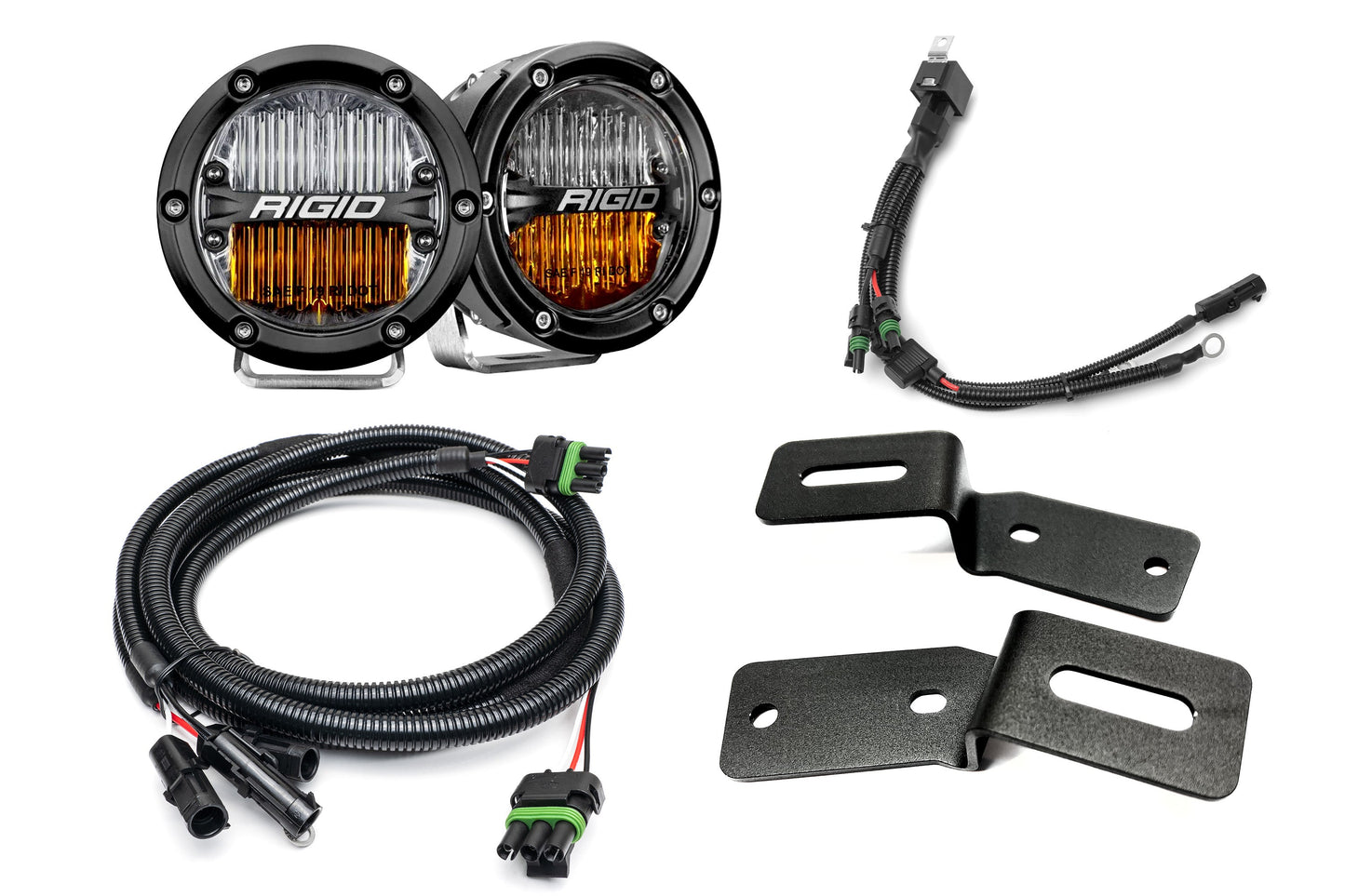 SPV Parts 2021-2025 Ford BRONCO A-Pillar Light Kit (Includes Choice of Rigid Industries lights & SPV A-Pillar Mounts/Custom Harness)