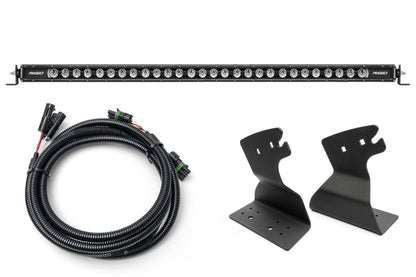 SPV Parts 2021+ Ford Bronco Roofline HIGH Mount Kit w/ 40" Rigid Radiance+ SR Light Bar, (8) Radiance Pods or (8) 4" 360 Lights & Hidden Harness
