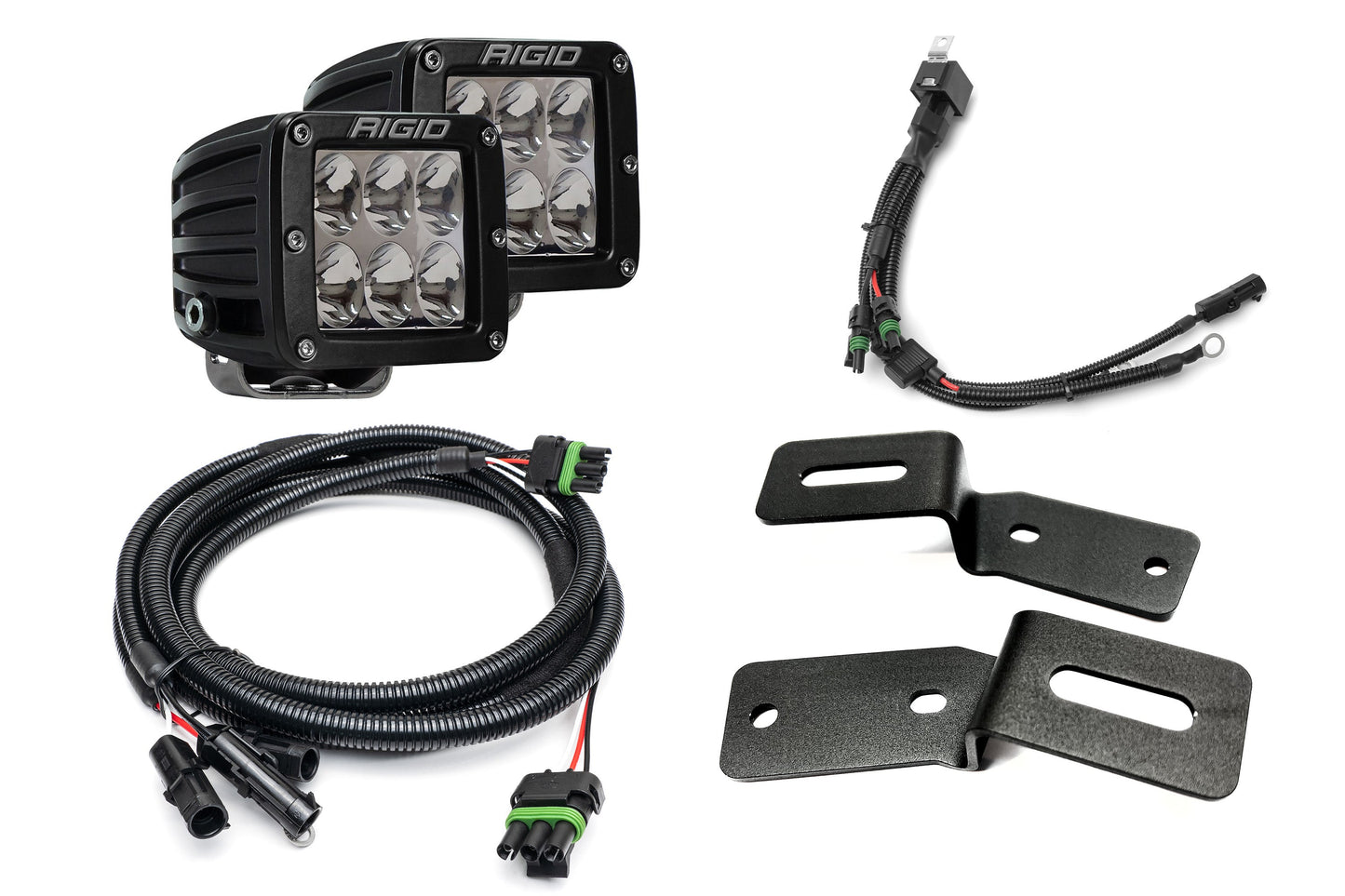 SPV Parts 2021-2025 Ford BRONCO A-Pillar Light Kit (Includes Choice of Rigid Industries lights & SPV A-Pillar Mounts/Custom Harness)