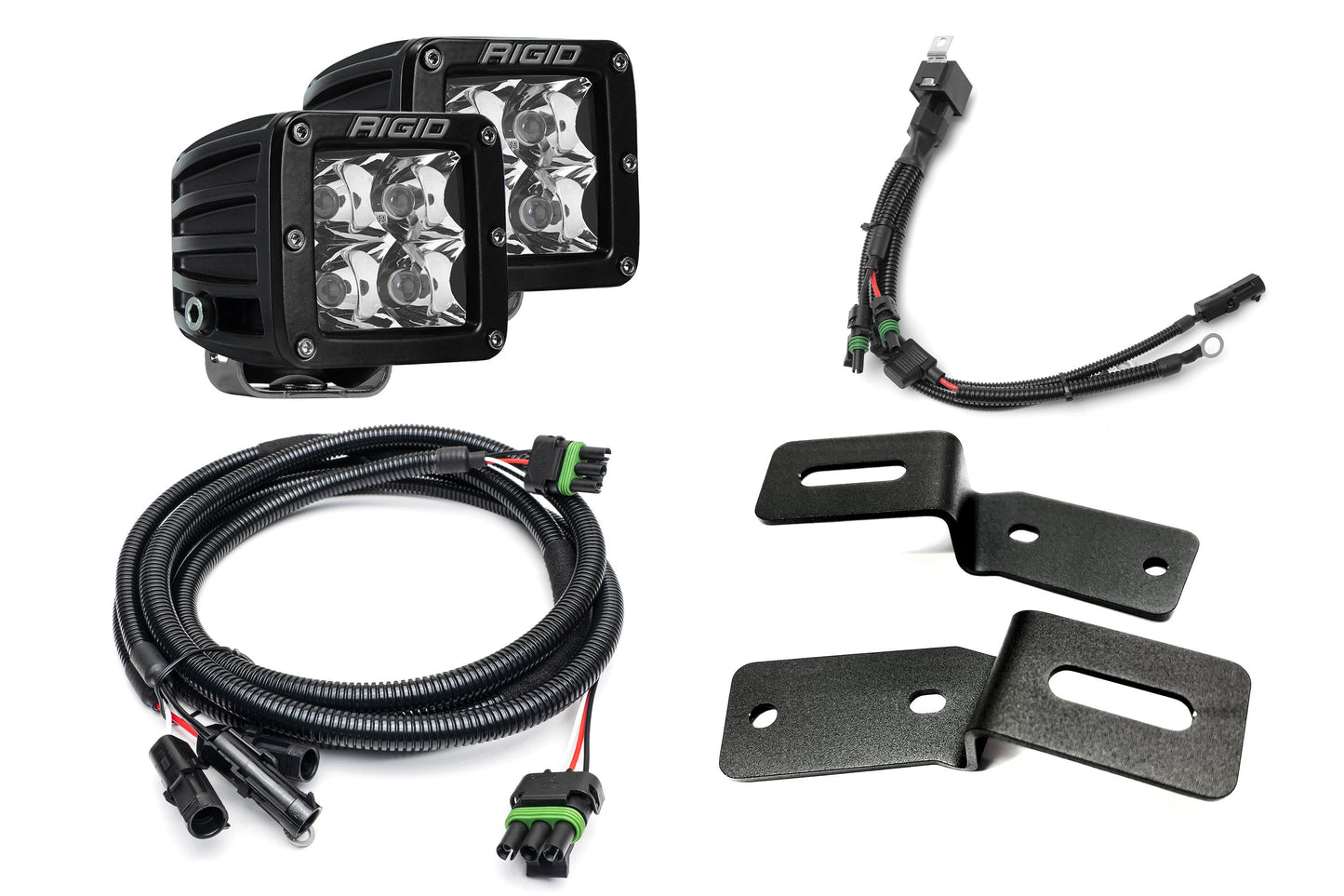 SPV Parts 2021-2025 Ford BRONCO A-Pillar Light Kit (Includes Choice of Rigid Industries lights & SPV A-Pillar Mounts/Custom Harness)