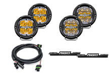 SPV Rigid 2021+ Double Bronco A-Pillar Light Kit with a set of 360 Spot and a set 360 Drive Lights